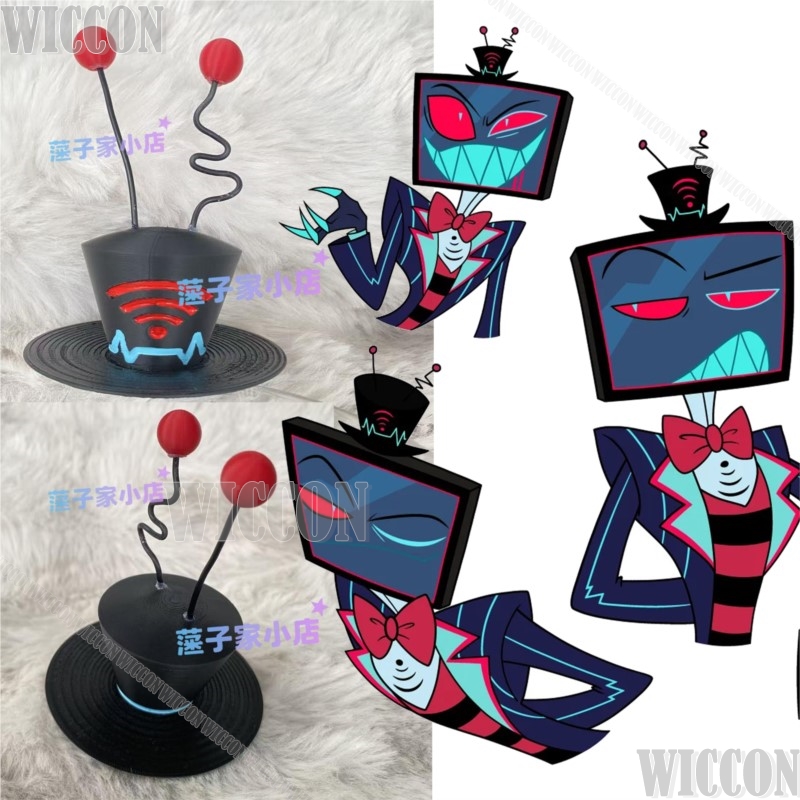 Cosplay Prop 3D Print Settings - Vox sombrero negro Anime Hassbin disfraz