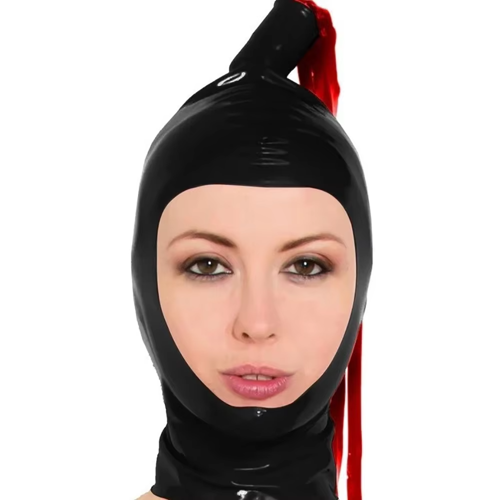 Capucha de látex negra con pel - Cosplay Prop Paint reseña y precio
