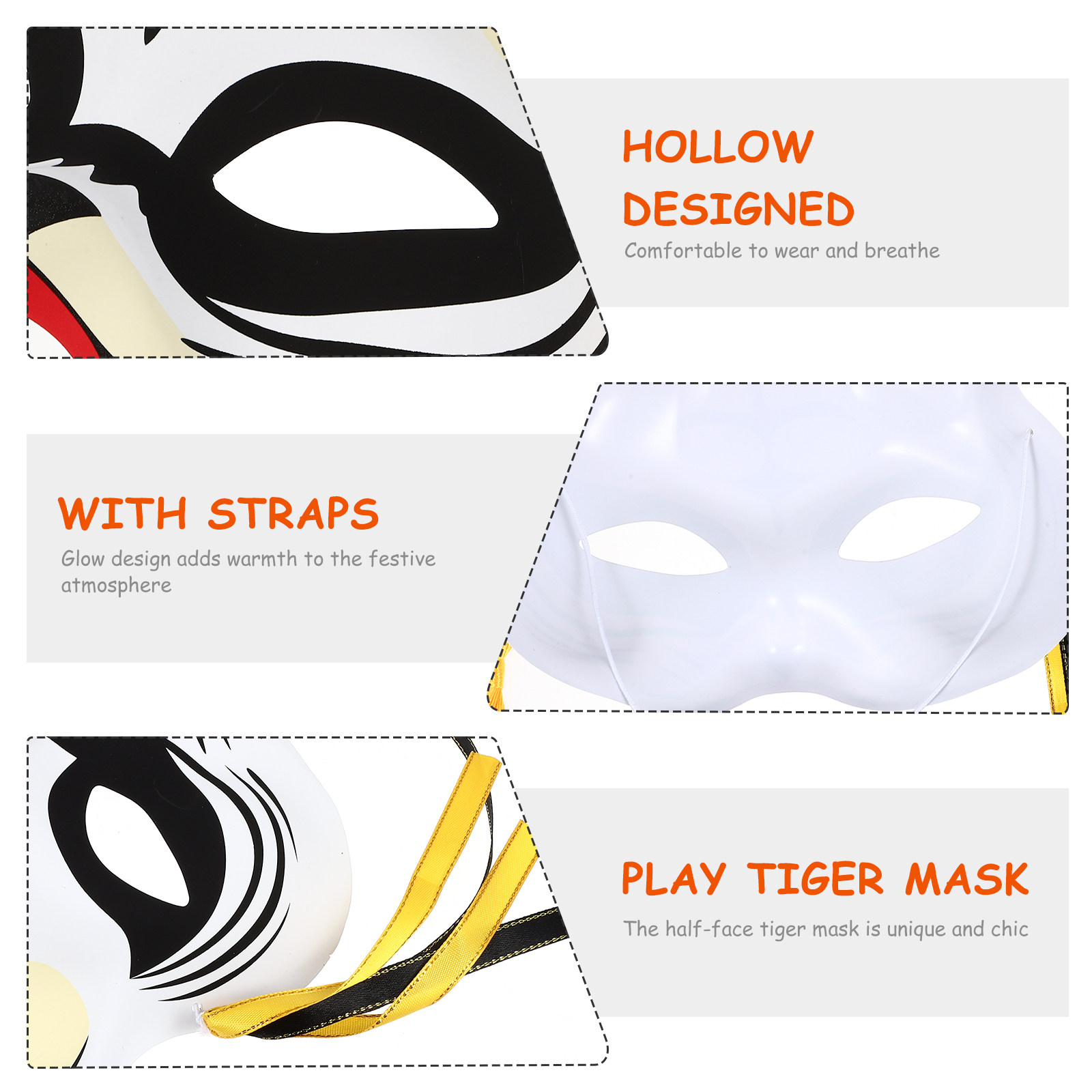 Máscara de tigre para media ca - Easy Cosplay Prop reseña y precio