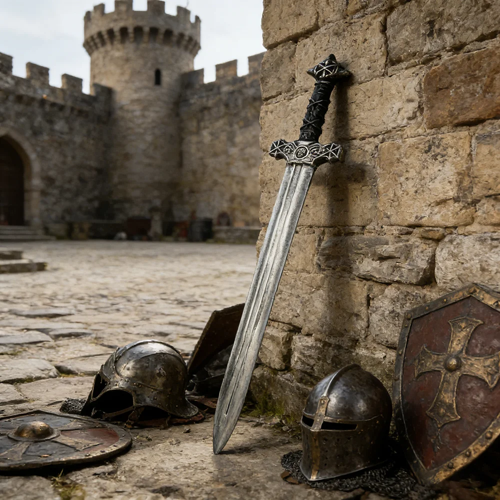 Espada Medieval de 60cm, Retro - Cosplay Prop Dagger reseña y precio