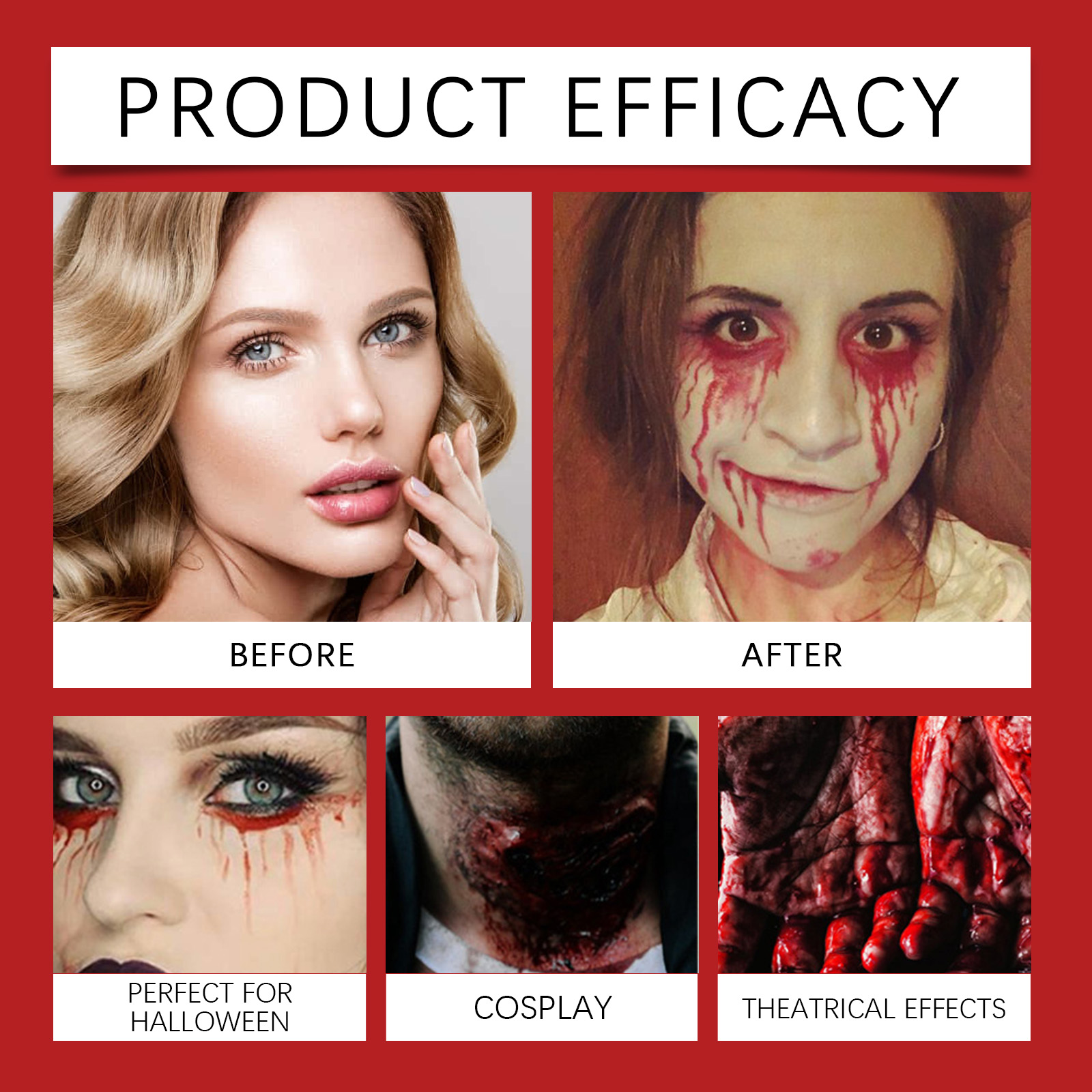 Kit profesional de gel de sang - Cosplay Prop Paint reseña y precio